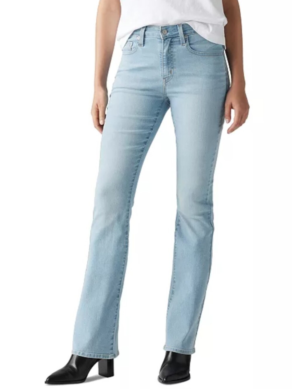 Levi's 725 High Rise Boot Cut Light Wash Stretch Jean Plus Sz 20Wv